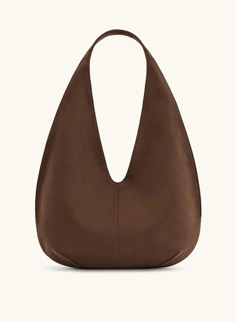 Dara Faux Suede Hobo Bag