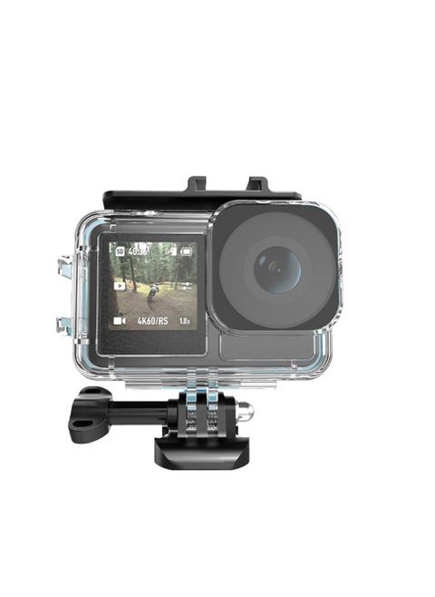 Waterproof Case for DJI Osmo Action 5 Pro for Osmo Action 4 for Action 3 Camera Accessories Underwater 45M/148FT Deep Diving Protective Shell Housing with Bracket Accessories Quick Release Mount