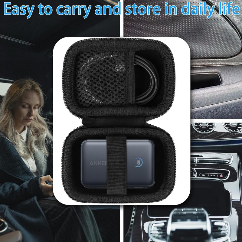 Khanka for Anker Nano Power Bank,10,000mAh 45W(‎A1638) Powerbank Hard Carrying Case,Storage Travel Cover for Anker Nano 45W Max Compact Battery Pack,Case Only (Black) - Image 5