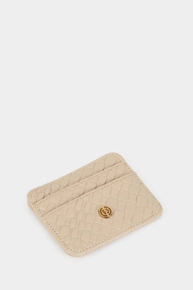 Defacto  Woman Faux Leather Business Card Wallet for Women | Best Price UAE