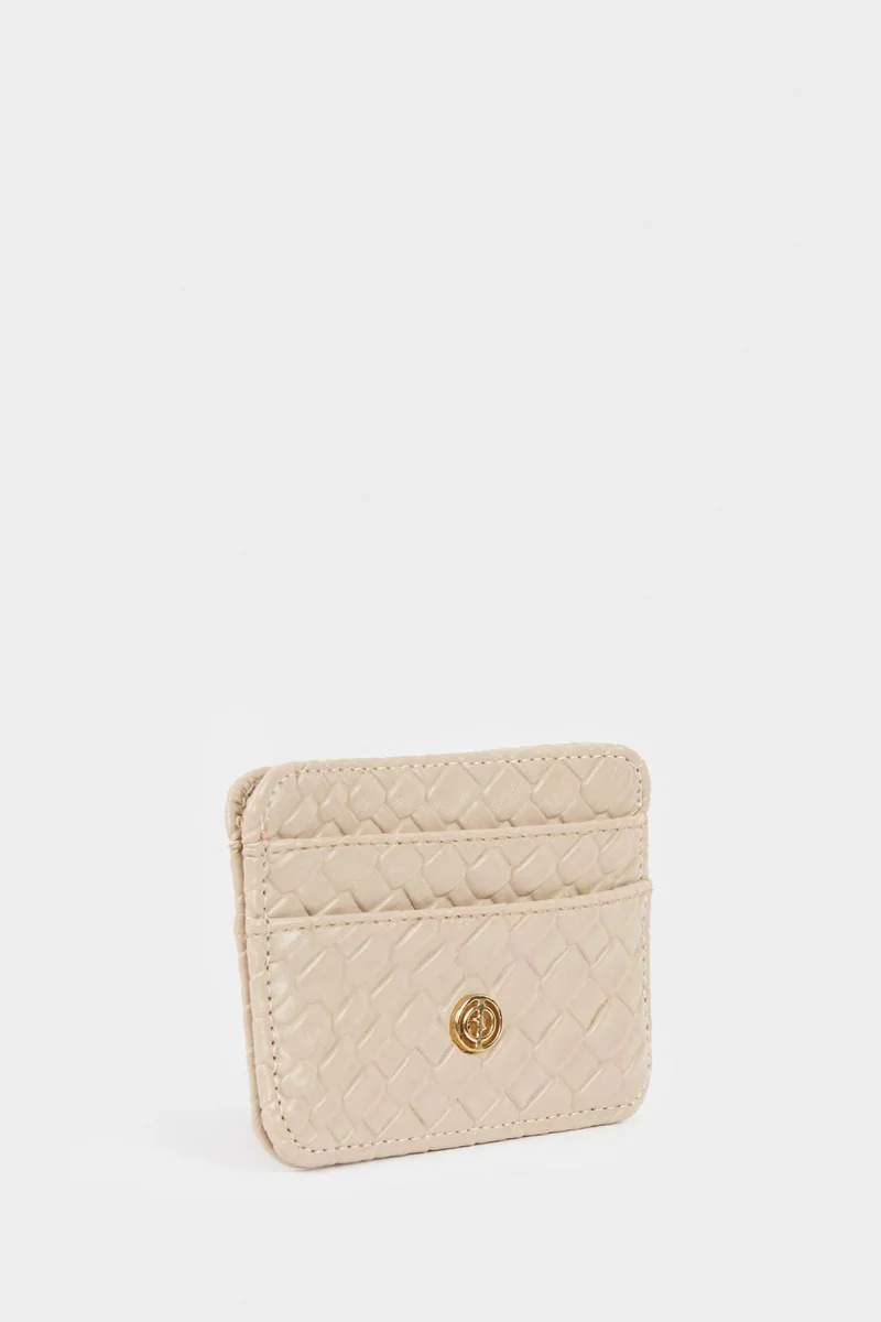 Defacto  Woman Faux Leather Business Card Wallet for Women | Best Price UAE