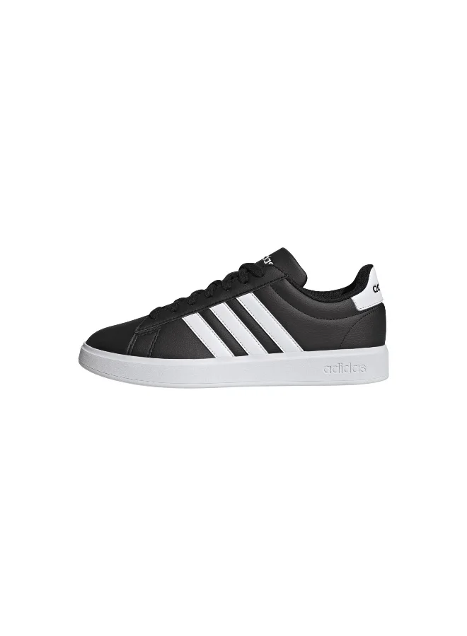adidas حذاء رياضي رجالي جراند كورت 2.0 أسود مقاس 6.5