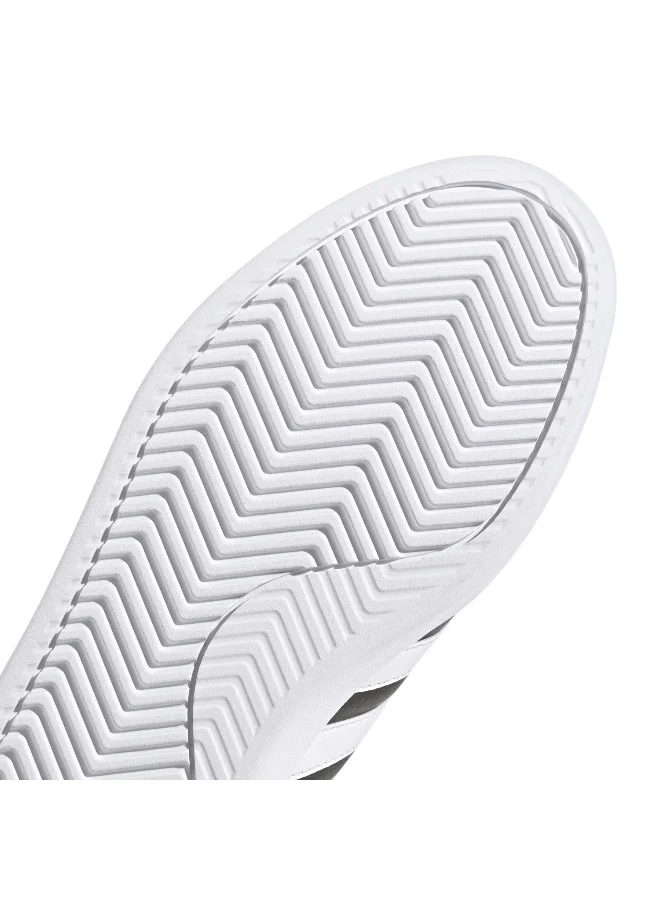 adidas حذاء رياضي رجالي جراند كورت 2.0 أسود مقاس 6.5