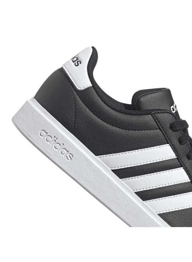 adidas حذاء رياضي رجالي جراند كورت 2.0 أسود مقاس 6.5