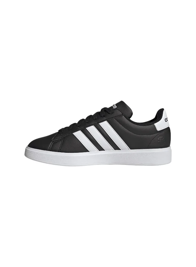adidas حذاء رياضي رجالي جراند كورت 2.0 أسود مقاس 6.5