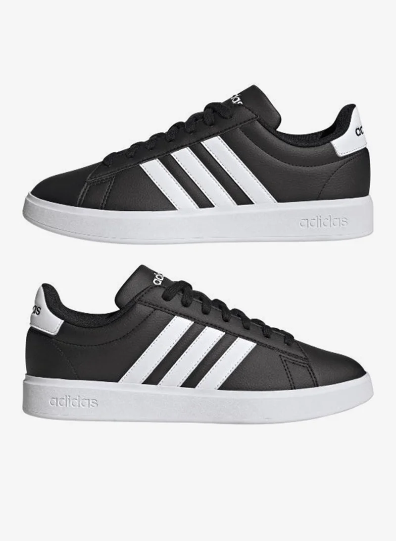adidas حذاء رياضي رجالي جراند كورت 2.0 أسود مقاس 6.5