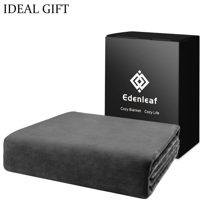 Edenleaf Oversized Blanket 120x120 Inches, Giant Huge Companion for Bed, Sofa,Travel and Camping, Extra Large Big Soft Blanket Fits The Whole Family and Outdoors, Dark Grey 10'x10' - Image 5