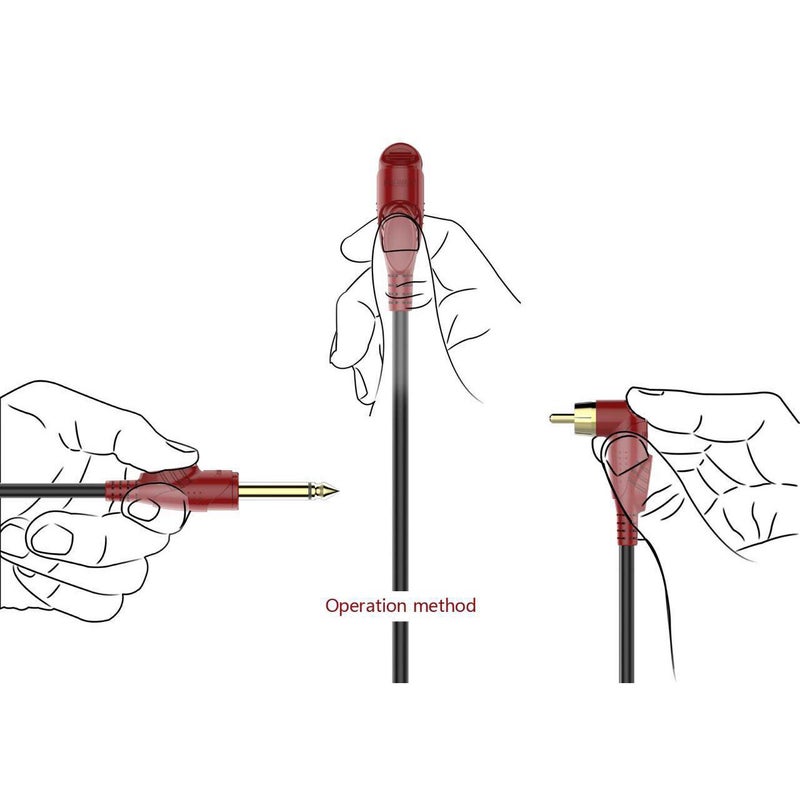 BIGWASP Premium Quality 79 Inches Silicone Soft Tattoo RCA Connector Cords for Rotary Tattoo Machines - Image 2