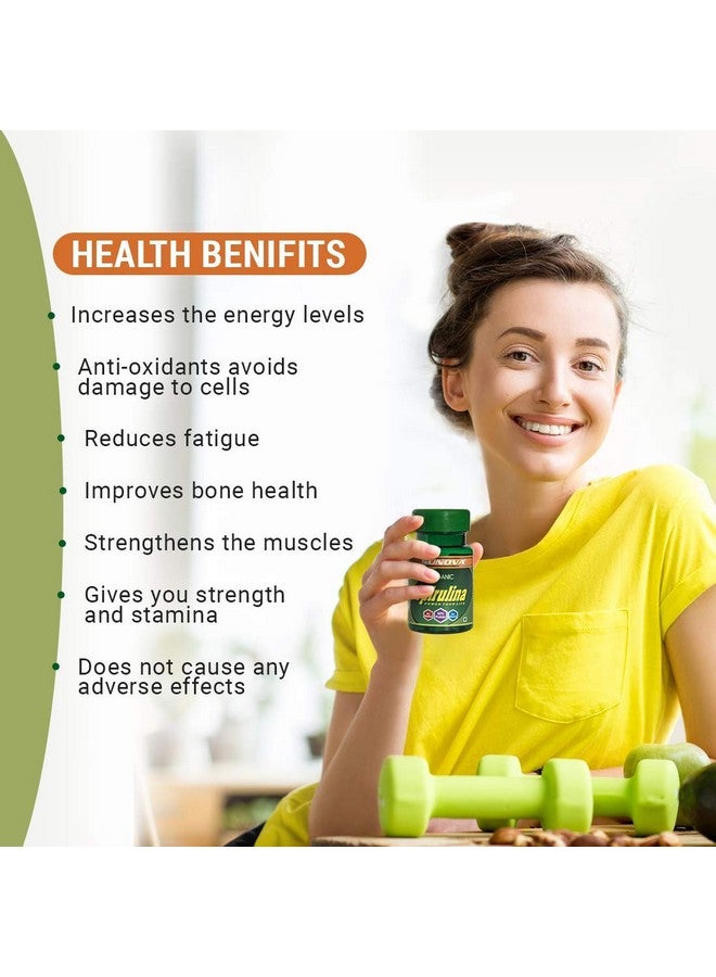 sunova Spirulina Tablets - Nature’S Own Superfood And Nutritional Supplement,Spirulina And Blue-Green Algae For Full Body Support - 60 Tablets (Pack Of 2) - Image 4