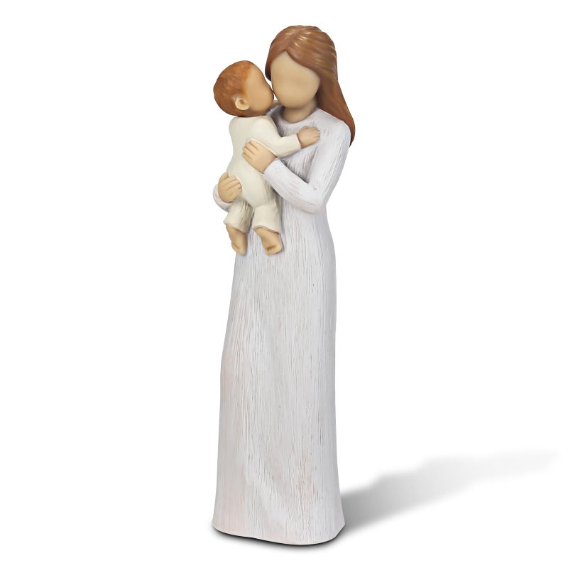 Carracci New Mom Gifts Mother New Baby Figurines Sculpted HandPainted Mom and Baby Child Figures Statues Gifts for Mom Birthday Mothers Day Christmas
