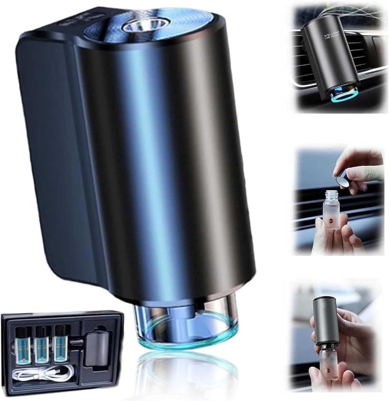 HUALEI-V Smart Car Air Freshener Diffuser with 3 Adjustable Modes and Essential Oils - Image 1