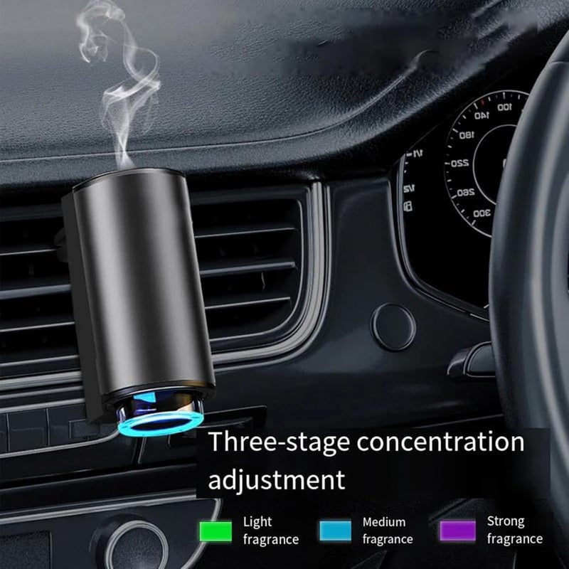 HUALEI-V Smart Car Air Freshener Diffuser with 3 Adjustable Modes and Essential Oils - Image 2