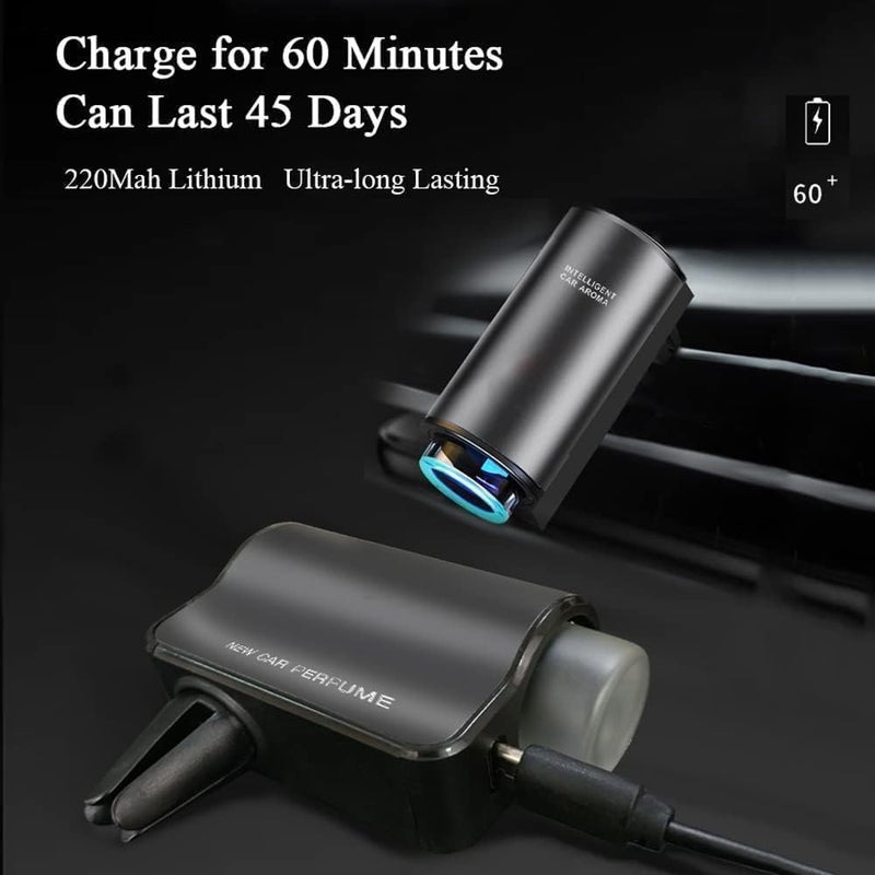 HUALEI-V Smart Car Air Freshener Diffuser with 3 Adjustable Modes and Essential Oils - Image 3