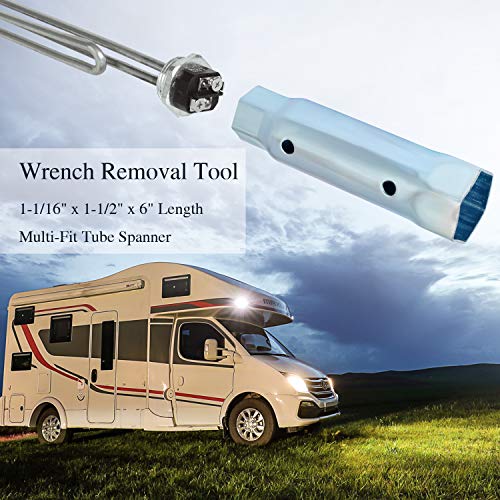 Ketofa RV Water Heater Element Wrench, Dual Anode Rod Hex Wrench Socket Removal Tool 1-1/16 in x 1-1/2 in x 6 in - Image 4
