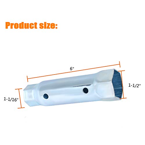 Ketofa RV Water Heater Element Wrench, Dual Anode Rod Hex Wrench Socket Removal Tool 1-1/16 in x 1-1/2 in x 6 in - Image 2