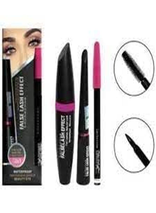 JAAYANSHA TYA 6155 Makeup Kit with 7 Black Makeup Brushes, Matte Fixer, Primer, Foundation, 36H Eyeliner, 3in1 Mascara,Eyeliner and Eyebrow Pencil - (Pack of 15) Multicolor - Image 4
