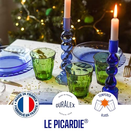 Duralex® Picardie Green Glass Tumbler 250ml Set of 4 Glasses - Image 4