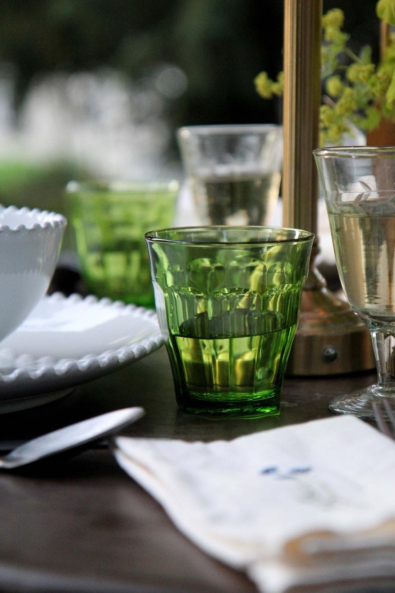 Duralex® Picardie Green Glass Tumbler 250ml Set of 4 Glasses - Image 2