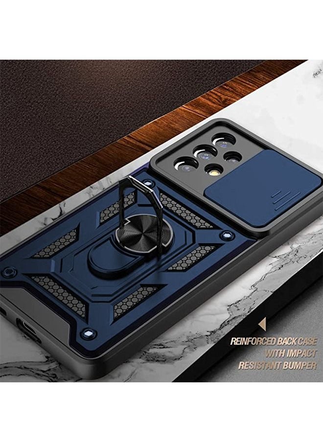 Galaxy A73 5G Case Cover with Stand Kickstand Ring and Camera Cover Protector, Military Grade Shockproof Protective Cover for Samsung Galaxy A73 - pzsku/Z3E11444FDC909DC8087DZ/45/_/1721119051/9942ab06-3ca5-44c7-ac4b-de6d61162a43