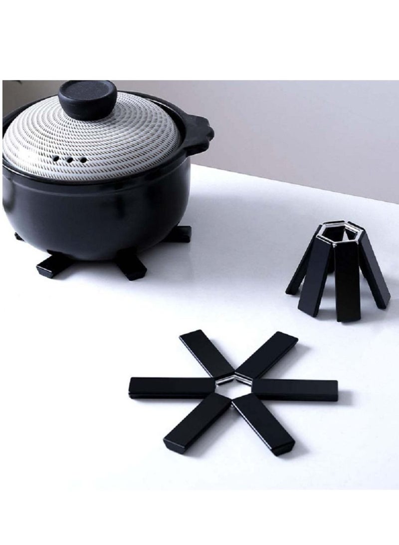 Y&D Heat Insulation Pad, Creative Folding Placemats, Bowl Cup Non-Slip Heat-Resistant Washable, Used Multi Purpose for Pots and Pans Kitchen Accessories Hot Dish Table Pot Holders, 4 PCS  - Image 5
