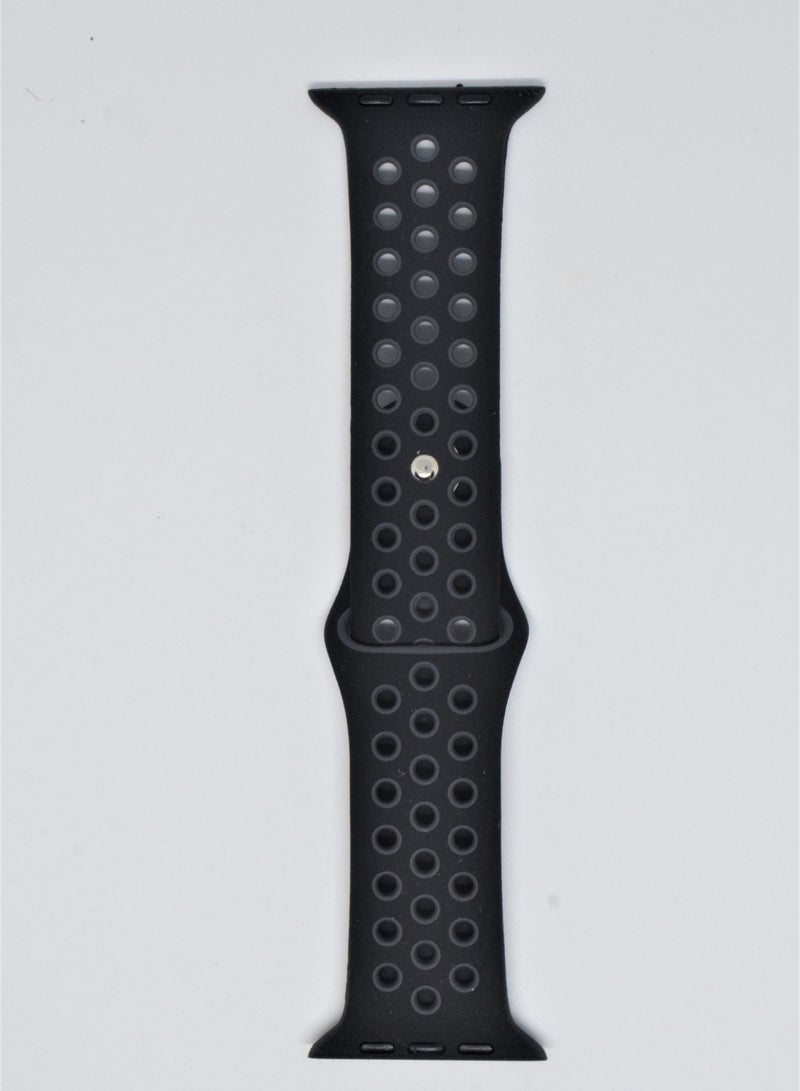 BORTONY Silicone Replacement Watch Band For Apple Series 6/5/4/3 Size 42/44mm - Image 1