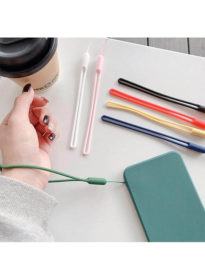 6 Pcs Wrist Lanyard Short Lanyard, Phone Wrist Lanyard Straps Hand Lanyards Small Short Silicone Rubber Charms for CellPhone Pen Umbrella Water Cup kettle Keys Badges (Colorful) - Image 5