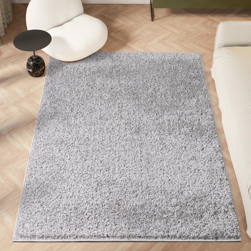 homeart Area Rug  Super Soft Shaggy Rugs For The Living Rooms Bedrooms And Kitchen  Modern Easy To Clean Carpet  60x110 cm Silver Grey