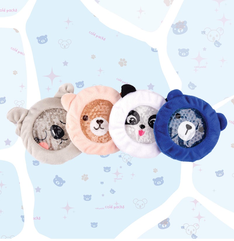 LeonnsÂ® Kids Ice Packs for Boo Boos, Reusable Cold Packs for Toddlers and Children with Soft Animal Covers | Relief for Bumps, Swelling, Bruises and Pain - Cute Gel Ice Pack Set 4-Pack (Panda) - Image 5