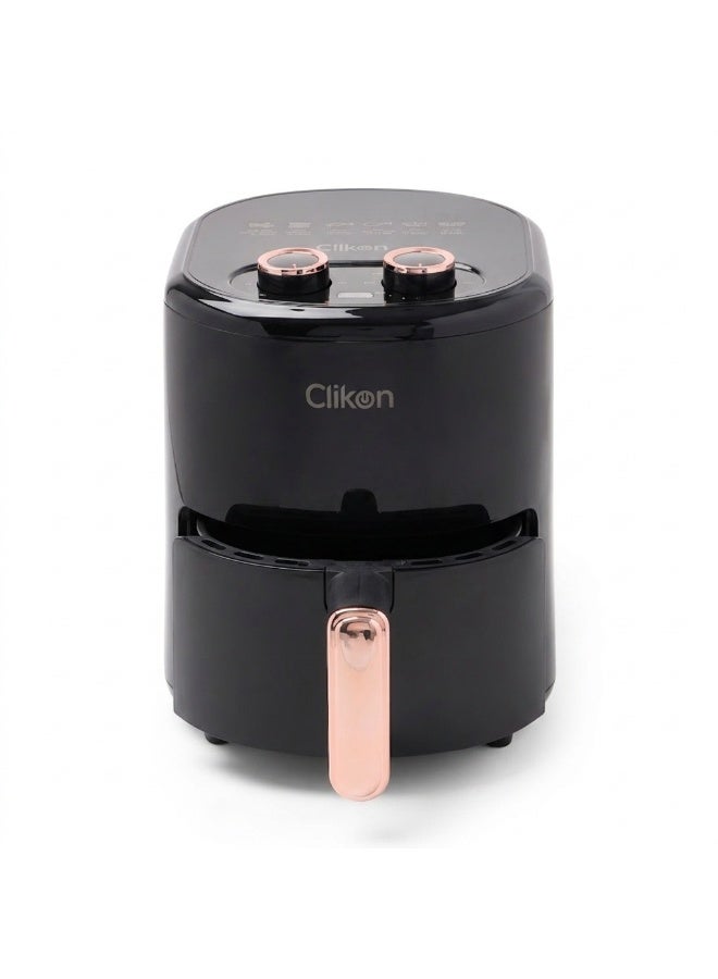 Clikon 1200W Air Fryer | 4L Capacity | Practical Air Cooking | Convenient Kitchen Appliance | 2-Year Warranty | CK353 | Black 4 L 1200 W CK353 Black/Brown - Image 5
