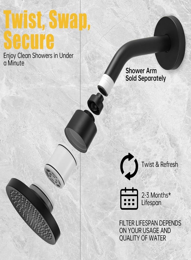 BESy فلتر دش بديل متعدد المراحل عالي الإنتاجية ينقي الماء ويعيد توازن الرقم الهيدروجيني للبشرة المتألقة والأظافر القوية والشعر اللامع ويقلل المواد الكيميائية والكلور - Image 5