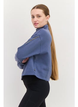 PUMA Women Sportwear Fit Long Sleeves Outdoor Sweatshirt, Sage Blue  - Image 2