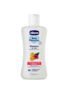 Chicco Baby Moments Shampoo For Babies With Calendula & Hibiscus, 100 Ml| No Tears Formula|For Soft & Smooth Hair|Dermatologically Tested|Parabens & Phenoxyethanol Free  - Image 1