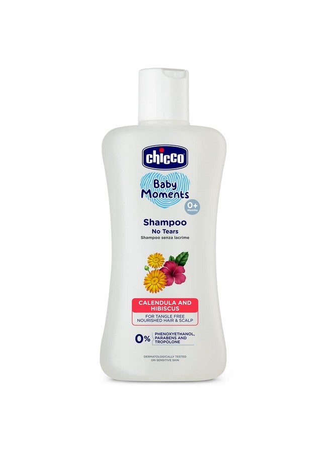Chicco Baby Moments Shampoo For Babies With Calendula & Hibiscus, 100 Ml| No Tears Formula|For Soft & Smooth Hair|Dermatologically Tested|Parabens & Phenoxyethanol Free  - Image 1