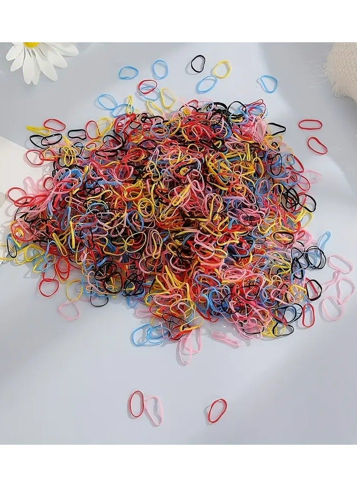Ucanbe 1000pcs Baby Girls Cute Mini Elastic Hair Ties Set - Perfect for Holiday Gifts & Decorative Hair Accessories! - Image 5