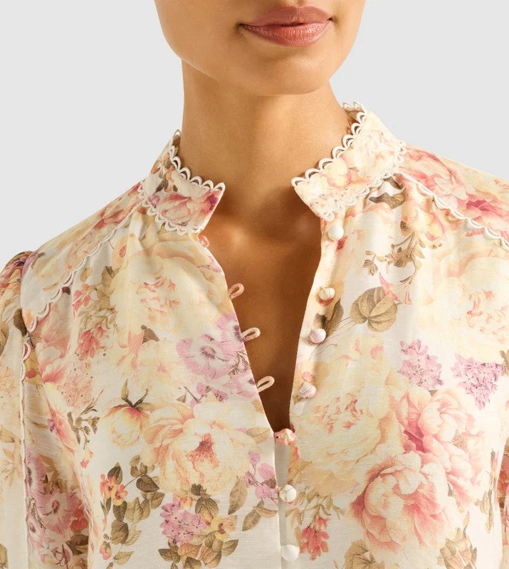 forever new  EMMA Floral Printed Long Sleeves Top for Women | Best Price UAE