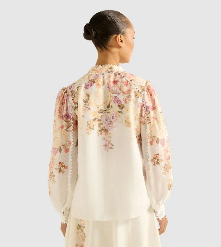 forever new  EMMA Floral Printed Long Sleeves Top for Women | Best Price UAE