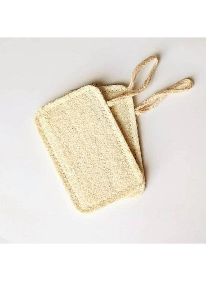 ONEarth Organic Natural Loofah Body Scrubber [Pack of 2- Rectangular Shape] - Image 2