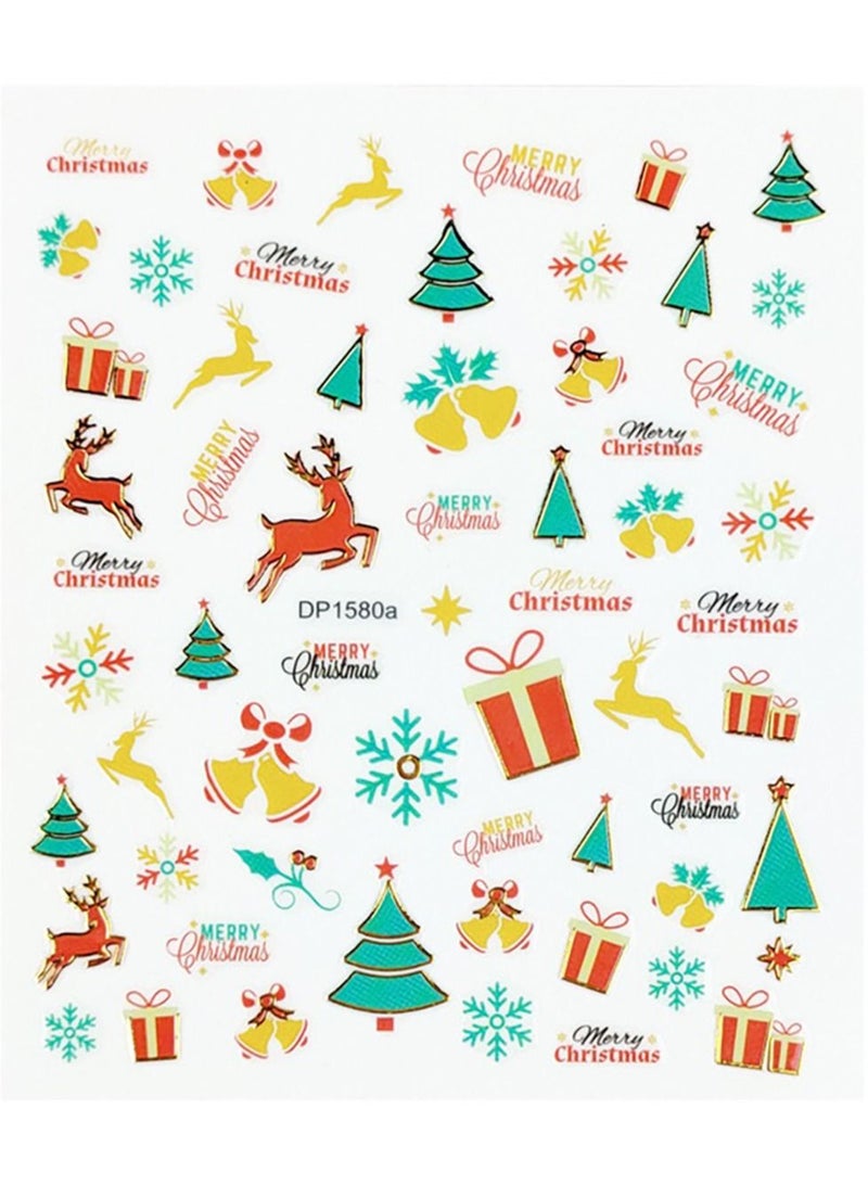 brunson Christmas nail art stickers for manicure - Image 4