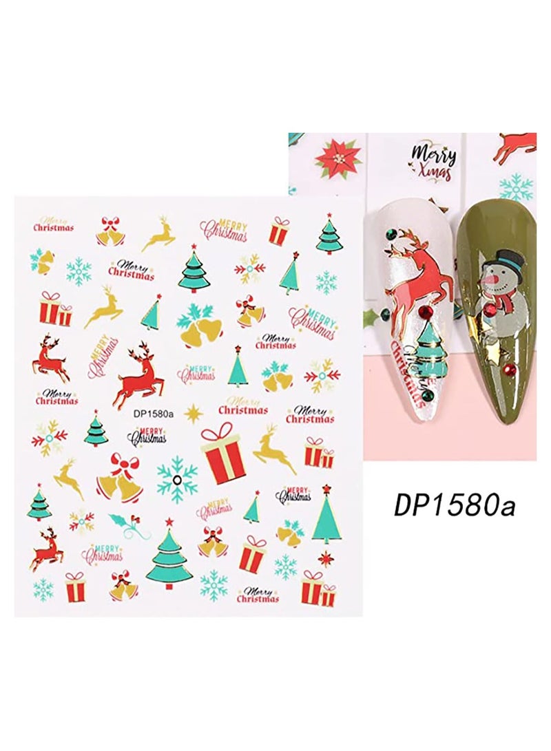 brunson Christmas nail art stickers for manicure - Image 5