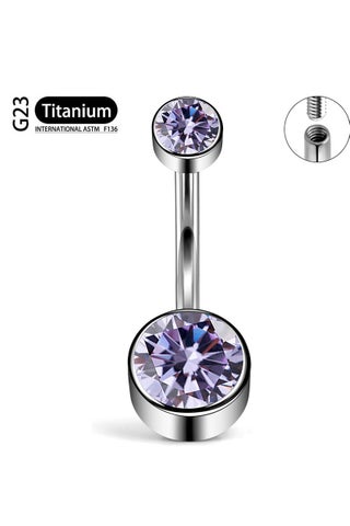 إبرة سرة من التيتانيوم الفضي المقاوم للحساسية مرصعة بكريستال زركون بنفسجي - تصميم أنيق وجذاب - pzsku/Z3E11E5BC6D2CF6121926Z/45/1754972220/19a19a6d-2483-4a3e-8901-6d0315e2eb06