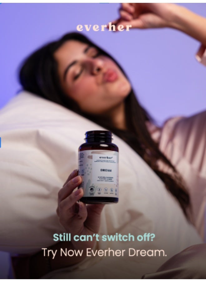 ايفرهير إيفرهير دريم جاميز | صنع في أمريكا | يحتوي على الميلاتونين و L-ثيانين لدعم النوم والاسترخاء والهدوء | خالٍ من السكر | نباتي | نكهات طبيعية | 60 قطعة - Image 3
