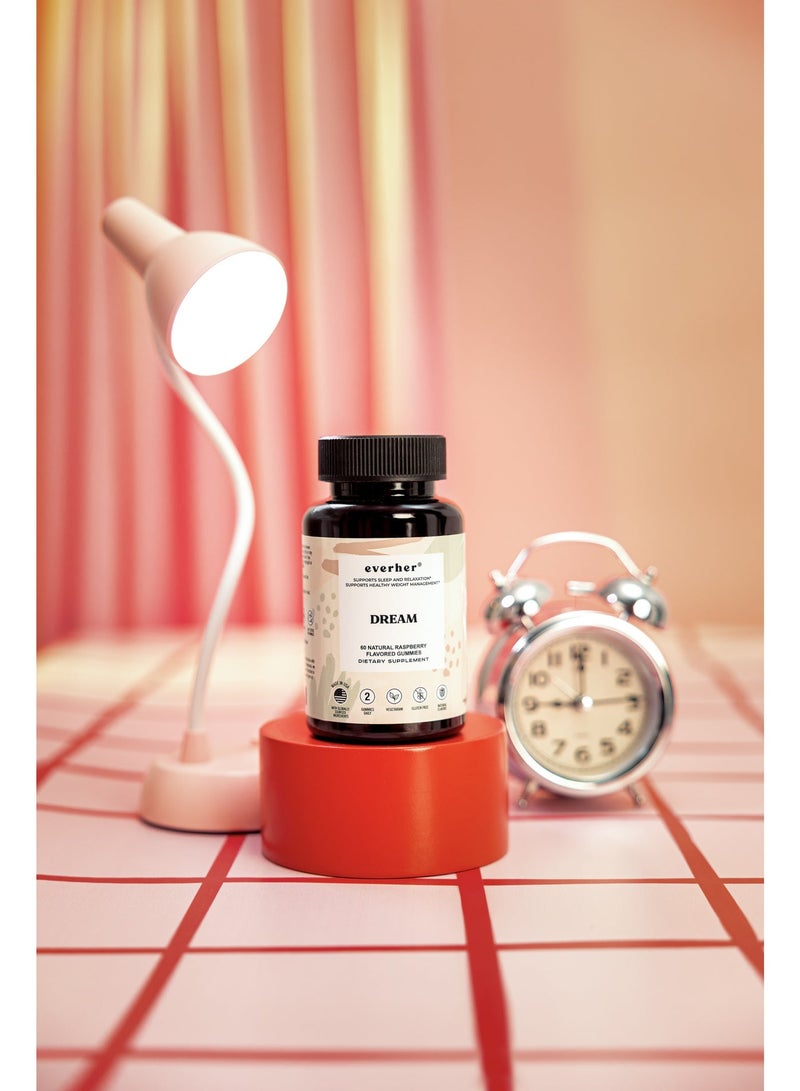ايفرهير إيفرهير دريم جاميز | صنع في أمريكا | يحتوي على الميلاتونين و L-ثيانين لدعم النوم والاسترخاء والهدوء | خالٍ من السكر | نباتي | نكهات طبيعية | 60 قطعة - Image 5