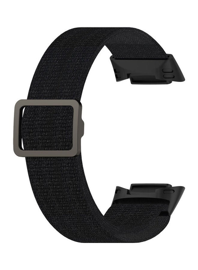 Loquat Nylon Strap For Fitbit Charge 5 / Charge 6 Black - Image 5