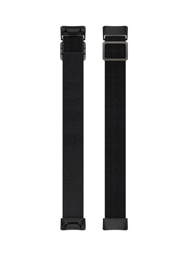 Loquat Nylon Strap For Fitbit Charge 5 / Charge 6 Black - Image 3