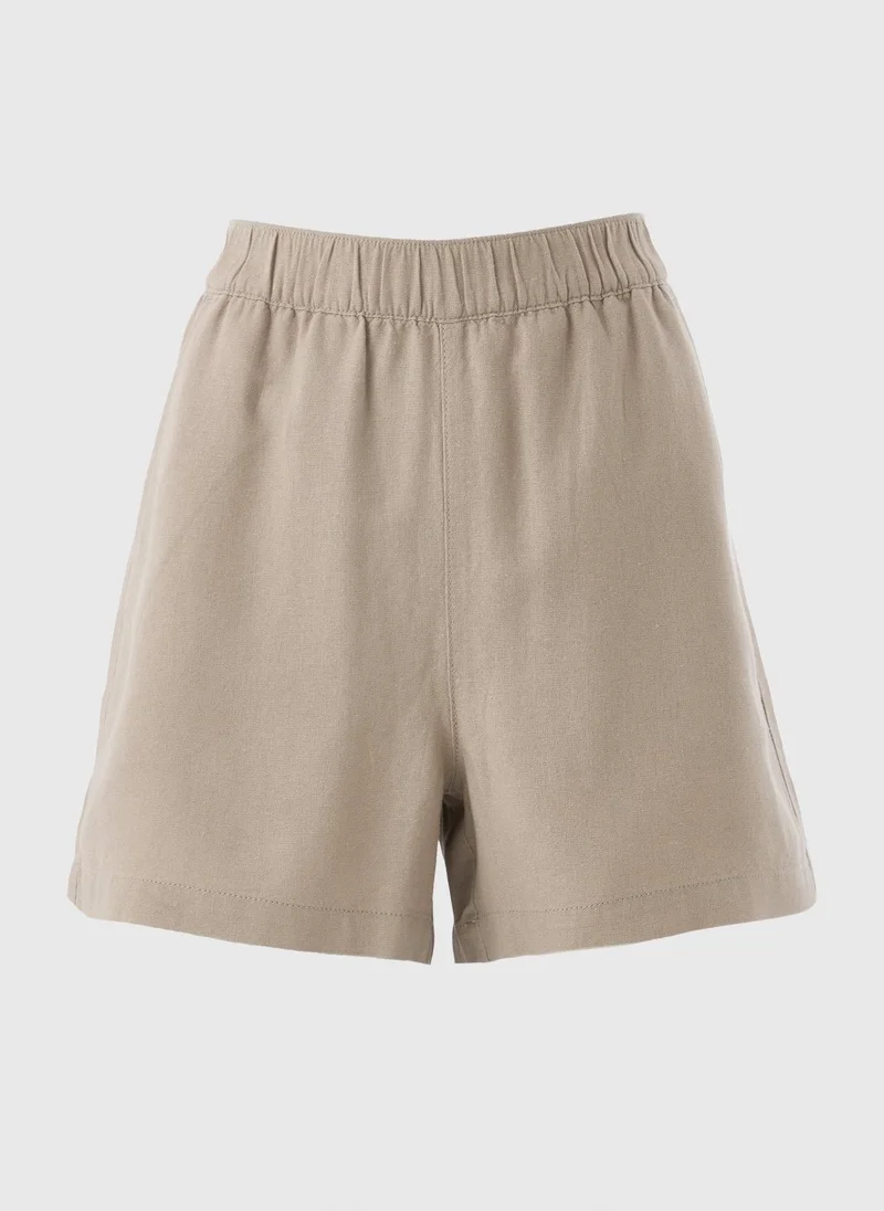 Matalan Stone Linen Blend Shorts