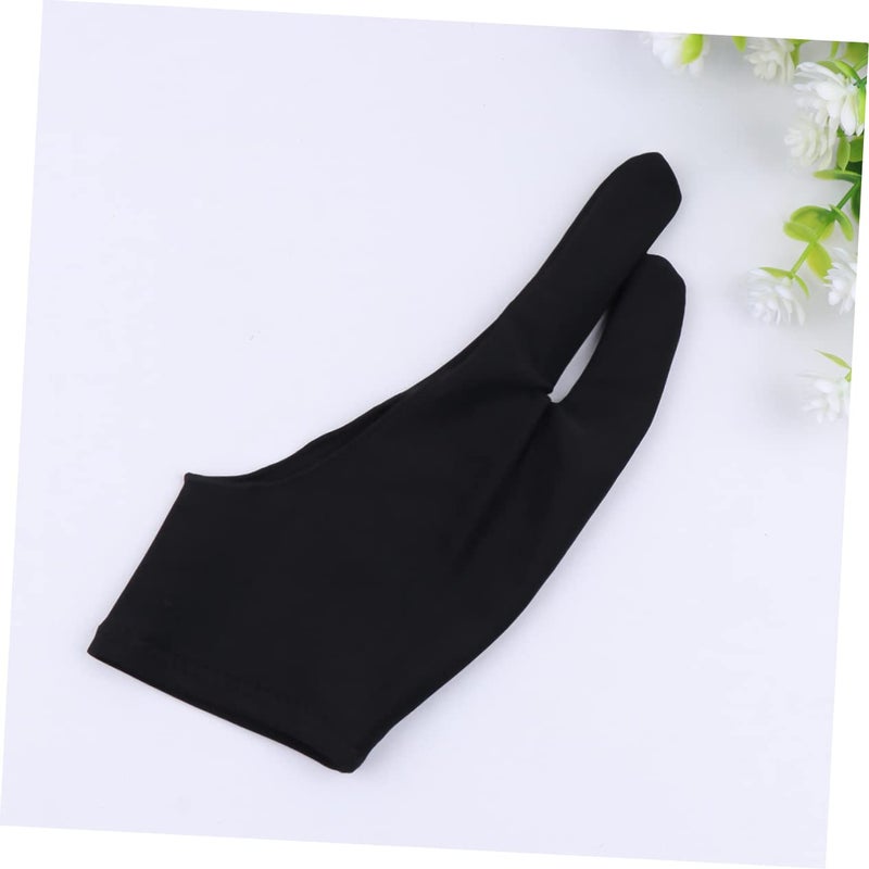 Two Finger Artist Drawing Glove Black Large Comfortable Painting Glove Set Of 2 - Image 4