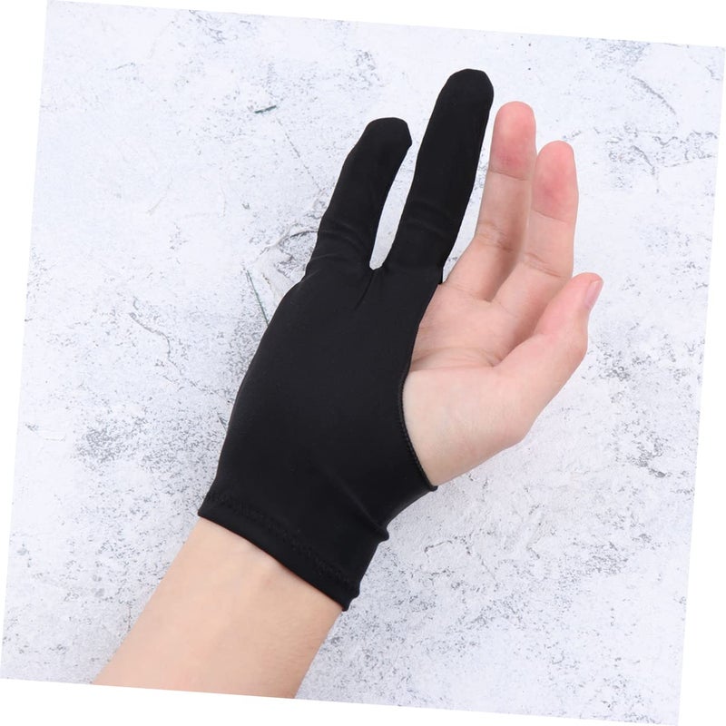 Two Finger Artist Drawing Glove Black Large Comfortable Painting Glove Set Of 2 - Image 3