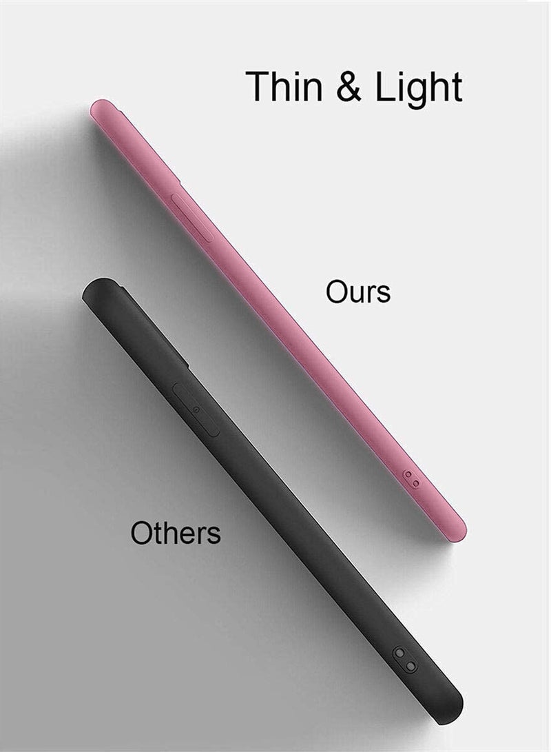 دبليو تيك غطاء حماية من السيليكون السائل الناعم لهاتف سامسونج جالاكسي A55 5G 2024 وردي - Image 4