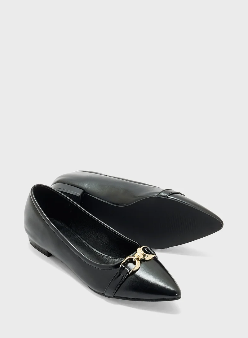 ELLA Womens Pointed Ballerina Flat