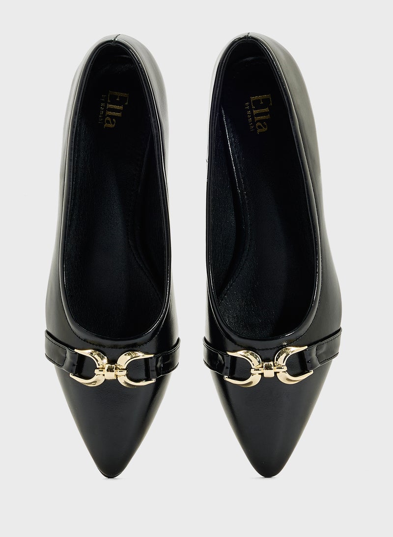 ELLA Womens Pointed Ballerina Flat  - Image 4